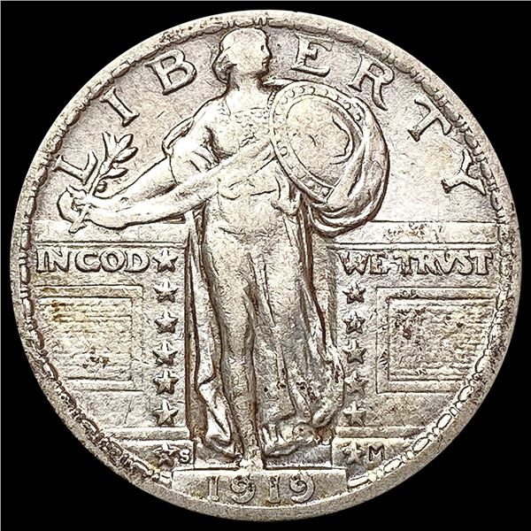 1919-S Standing Liberty Quarter NEARLY UNCIRCULATED