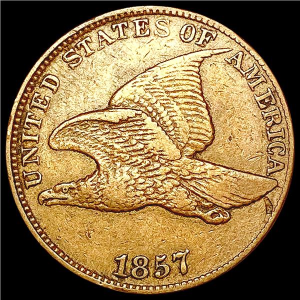 1857 Flying Eagle Cent NEARLY UNCIRCULATED