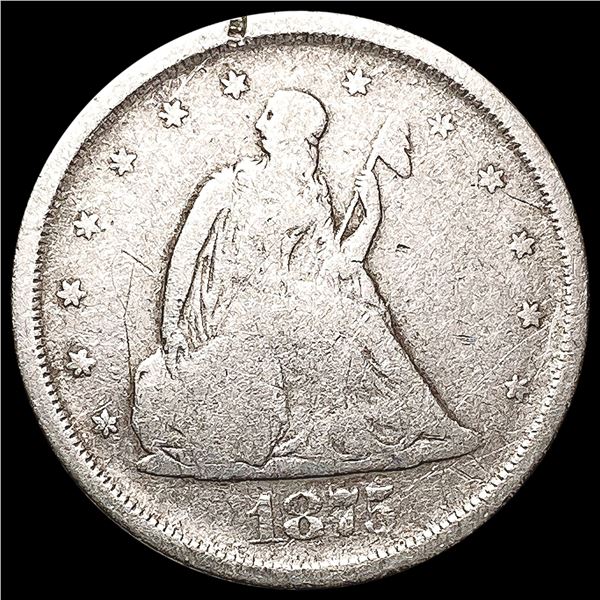 1875-S Twenty Cent Piece NICELY CIRCULATED