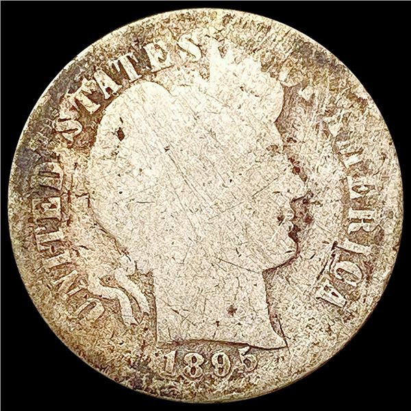 1895 Barber Dime NICELY CIRCULATED