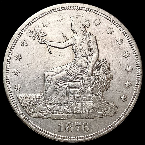 1876-S Silver Trade Dollar CLOSELY UNCIRCULATED
