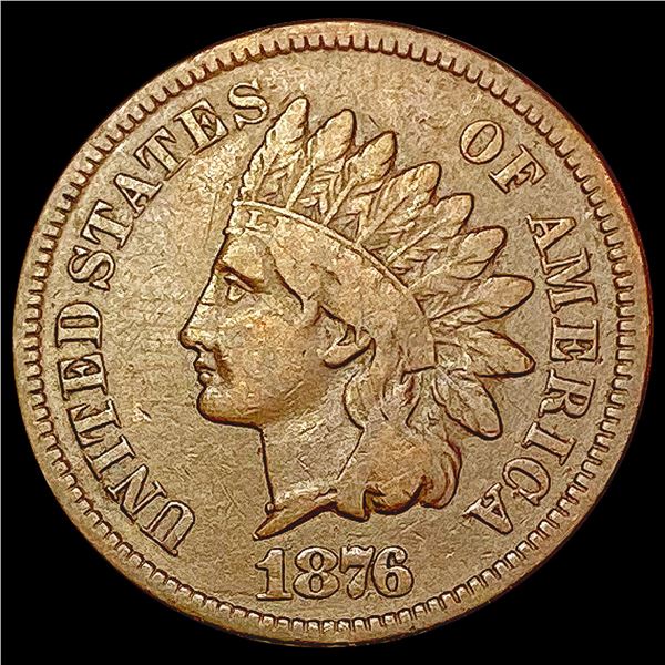 1876 Indian Head Cent LIGHTLY CIRCULATED