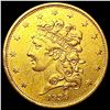 1835 $5 Gold Half Eagle NEARLY UNCIRCULATED