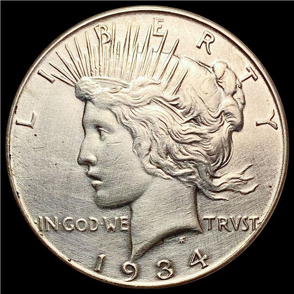 1934 Silver Peace Dollar CHOICE AU
