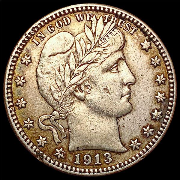 1913-D Barber Quarter NEARLY UNCIRCULATED