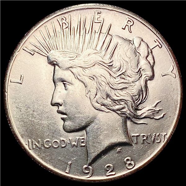 1928 Silver Peace Dollar CHOICE AU