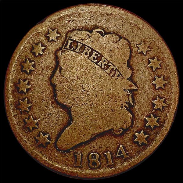 1814 Classic Head Large Cent NICELY CIRCULATED
