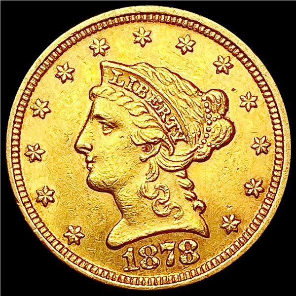 1878 $2.50 Gold Quarter Eagle CHOICE BU