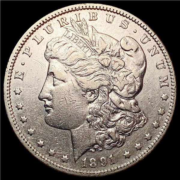 1891-CC Morgan Silver Dollar CLOSELY UNCIRCULATED
