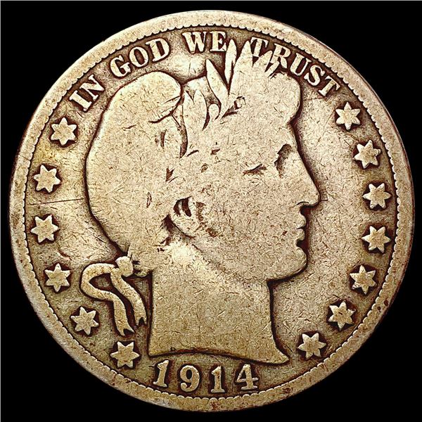 1914 Barber Half Dollar NICELY CIRCULATED