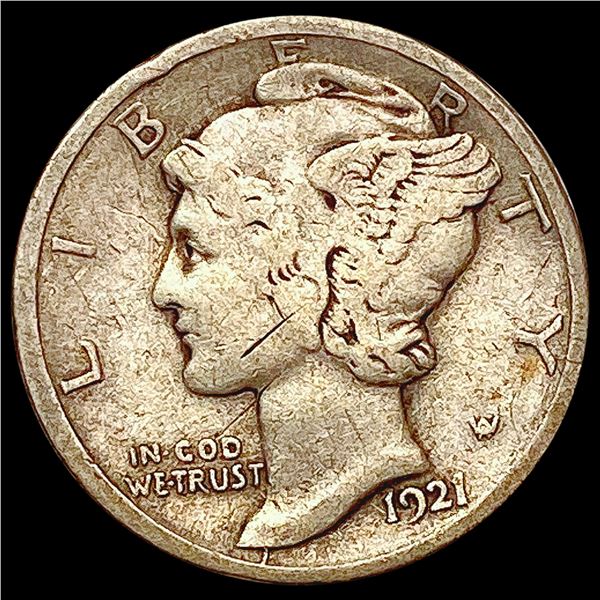 1921-D Mercury Dime NICELY CIRCULATED