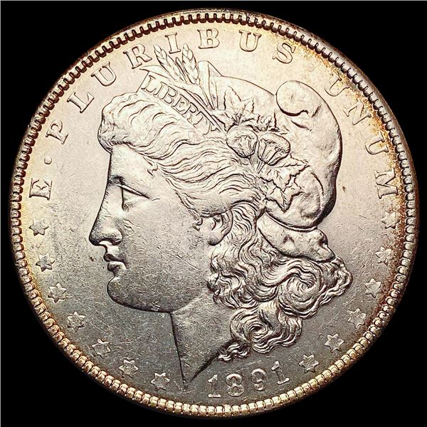 1891 Morgan Silver Dollar CLOSELY UNCIRCULATED