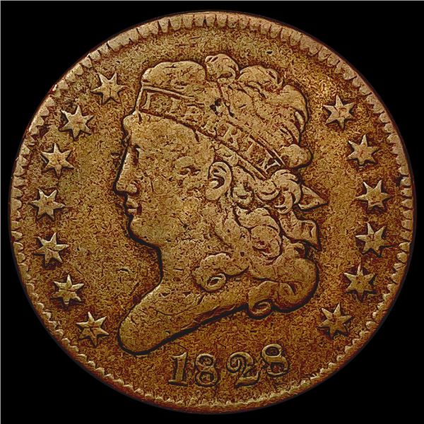 1828 "13 Stars" Classic Head Half Cent NICELY CIRCULATED