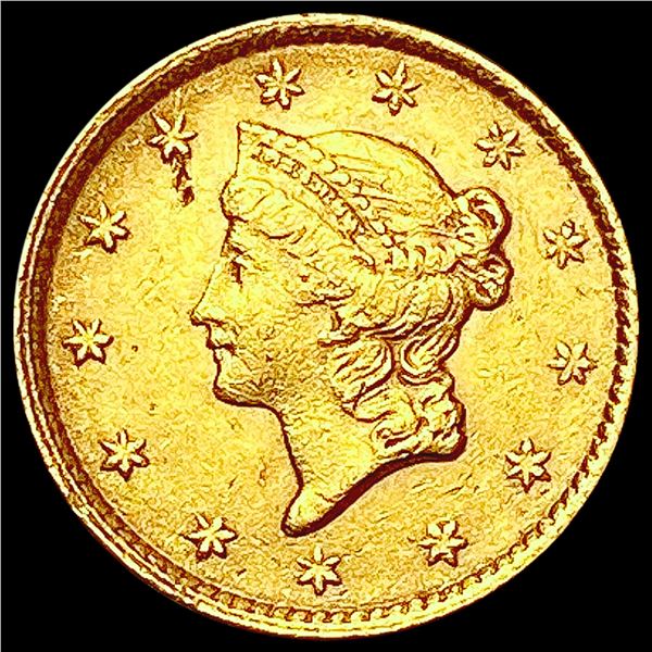 1853 Rare Gold Dollar CHOICE AU