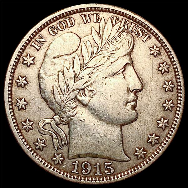 1915-D Barber Half Dollar CLOSELY UNCIRCULATED