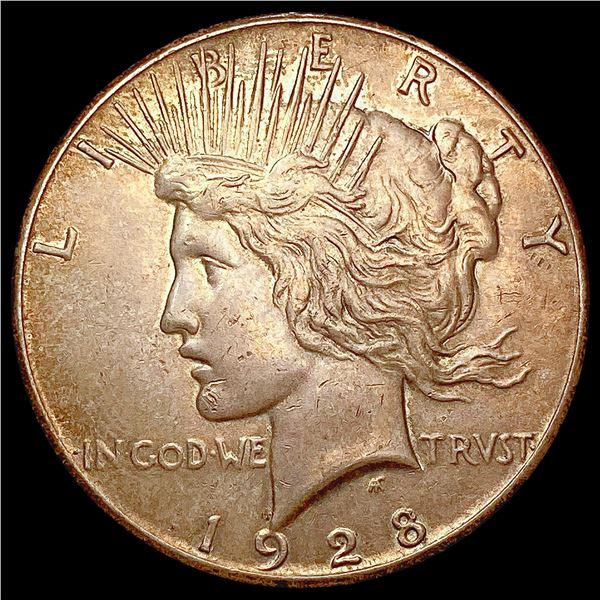 1928 Silver Peace Dollar CLOSELY UNCIRCULATED