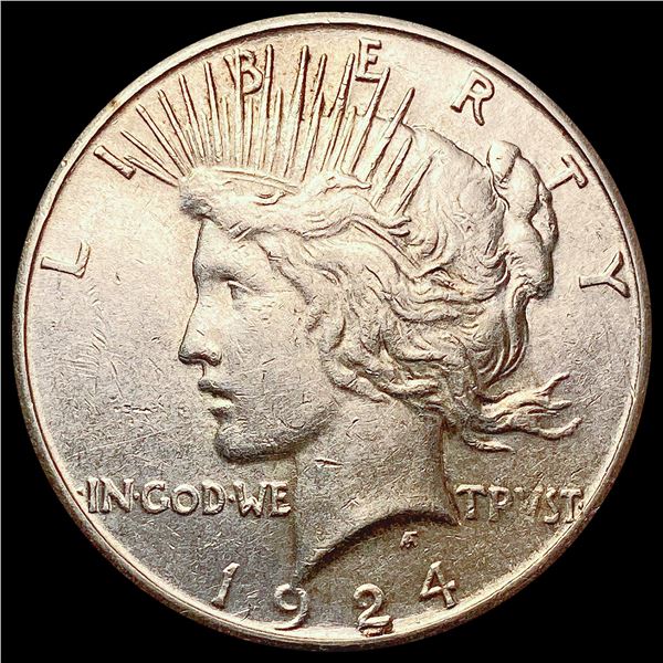 1924-S Silver Peace Dollar CLOSELY UNCIRCULATED