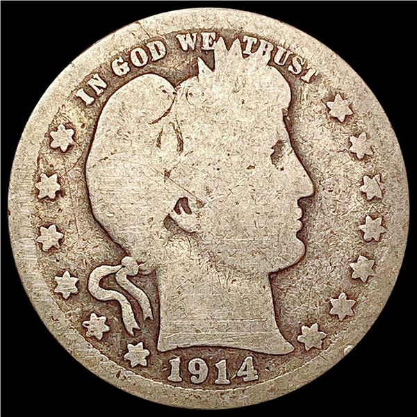 1914-S Barber Quarter NICELY CIRCULATED