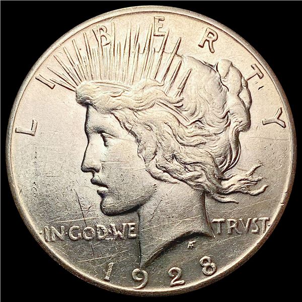 1928 Silver Peace Dollar CLOSELY UNCIRCULATED