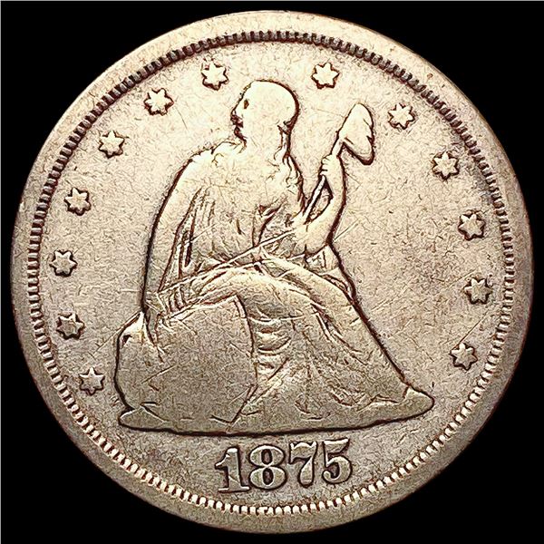 1875-S Twenty Cent Piece LIGHTLY CIRCULATED
