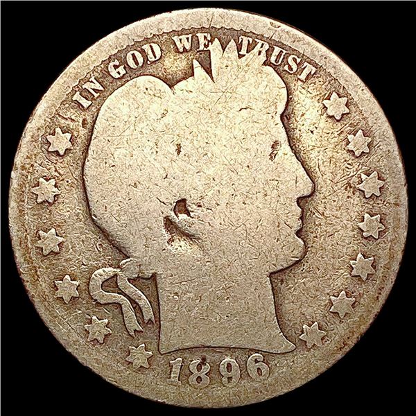 1896-O Barber Quarter NICELY CIRCULATED