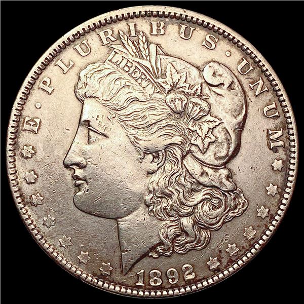 1892 Morgan Silver Dollar NEARLY UNCIRCULATED