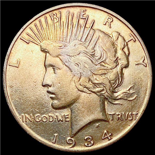 1934-S Silver Peace Dollar NEARLY UNCIRCULATED