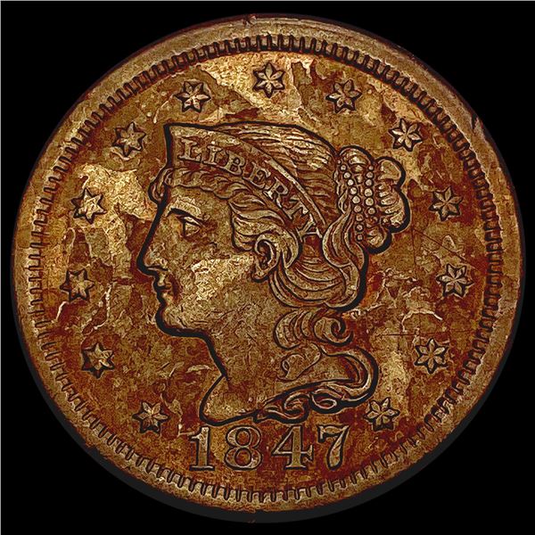 1847 Braided Hair Large Cent CHOICE AU