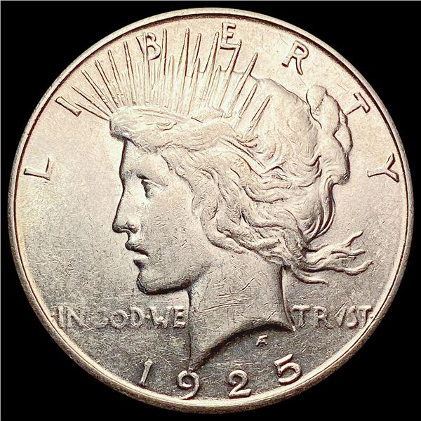 1925-S Silver Peace Dollar CHOICE AU