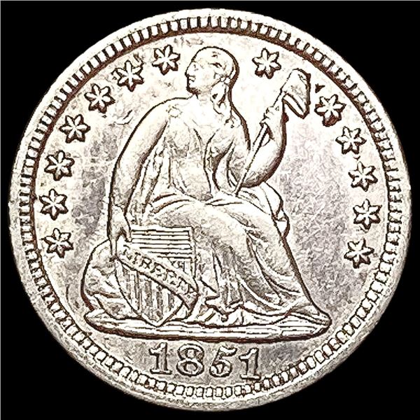 1851 Seated Liberty Half Dime CLOSELY UNCIRCULATED