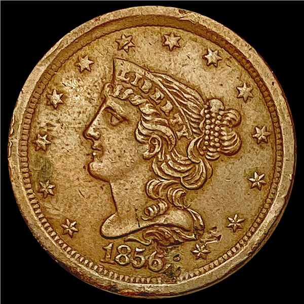 1856 Braided Hair Half Cent UNCIRCULATED