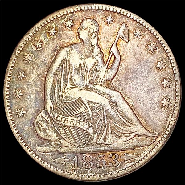 1853 Seated Liberty Half Dollar CLOSELY UNCIRCULATED