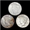 Image 1 : [3] 1926-1934 Silver Peace Dollar HIGH GRADE
