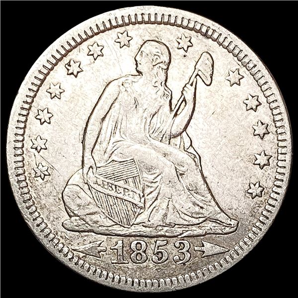 1853 Seated Liberty Quarter CLOSELY UNCIRCULATED