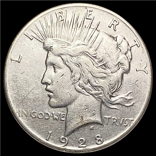 1928 Silver Peace Dollar NEARLY UNCIRCULATED