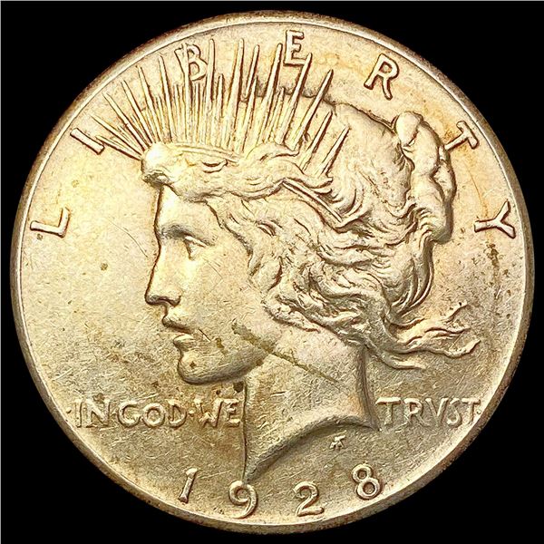 1928 Silver Peace Dollar CLOSELY UNCIRCULATED