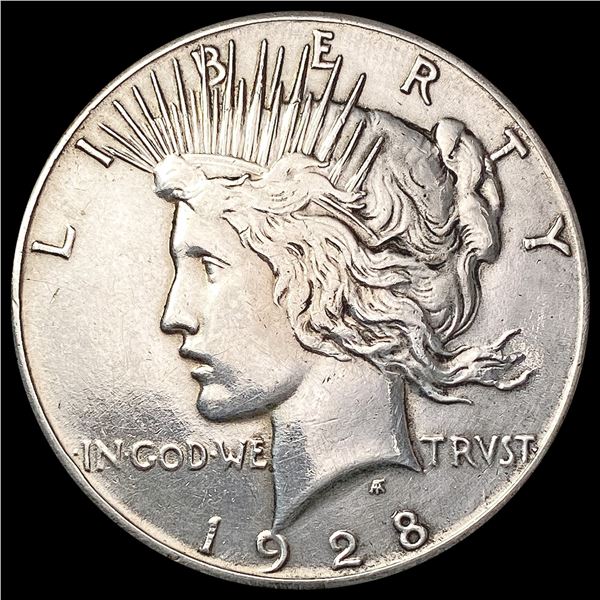 1928 Silver Peace Dollar LIGHTLY CIRCULATED