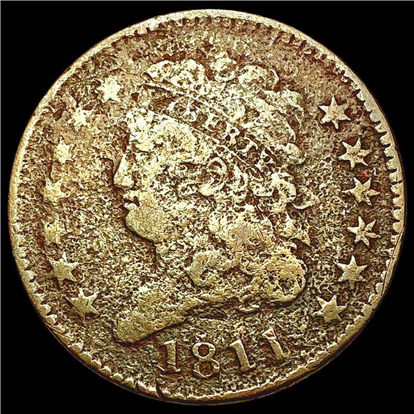 1811 Classic Head Half Cent LIGHTLY CIRCULATED
