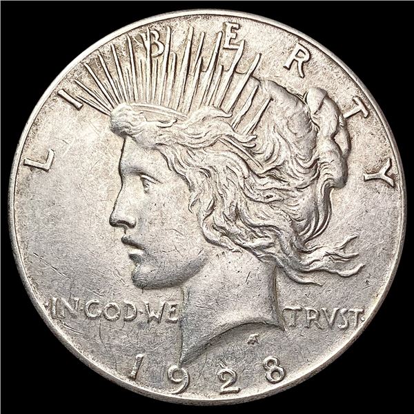 1928 Silver Peace Dollar CLOSELY UNCIRCULATED