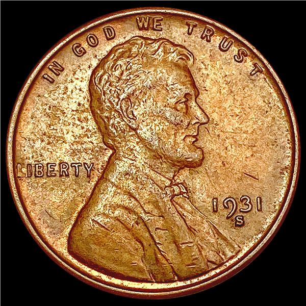 1931-S Wheat Cent CLOSELY UNCIRCULATED