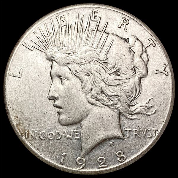 1928 Silver Peace Dollar CLOSELY UNCIRCULATED