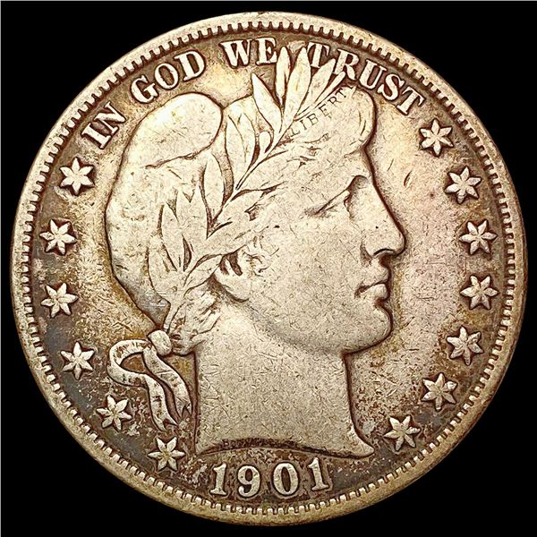 1901 Barber Half Dollar LIGHTLY CIRCULATED
