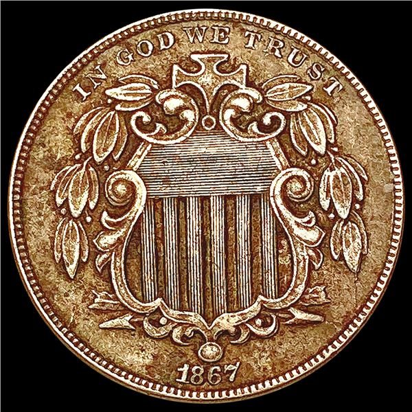 1867 Shield Nickel HIGH GRADE