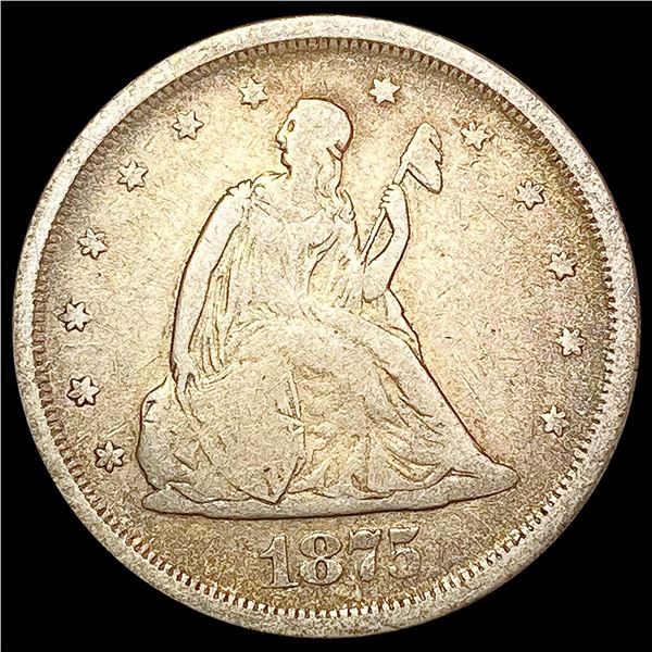 1875-S Twenty Cent Piece NICELY CIRCULATED
