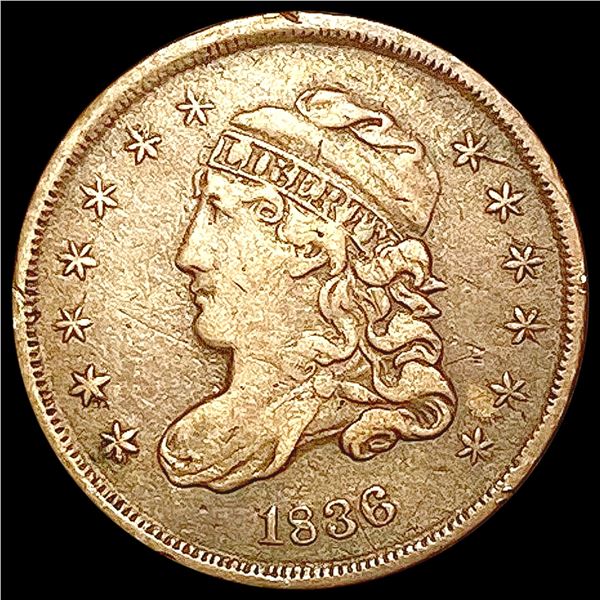 1836 Capped Bust Half Dime LIGHTLY CIRCULATED