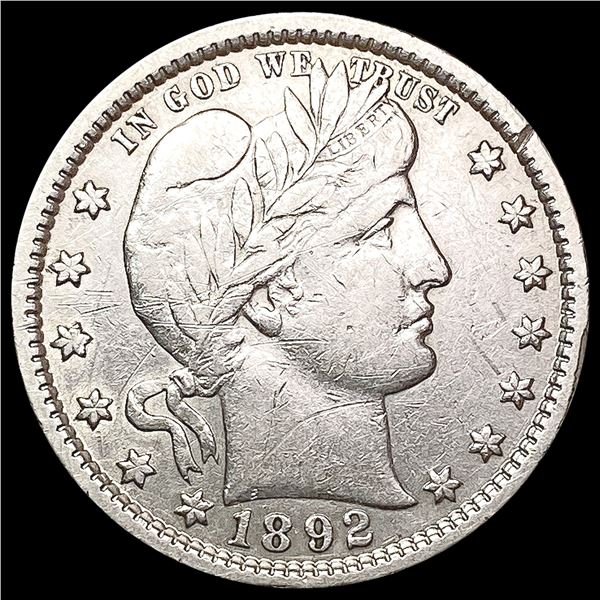 1892 Barber Quarter CLOSELY UNCIRCULATED
