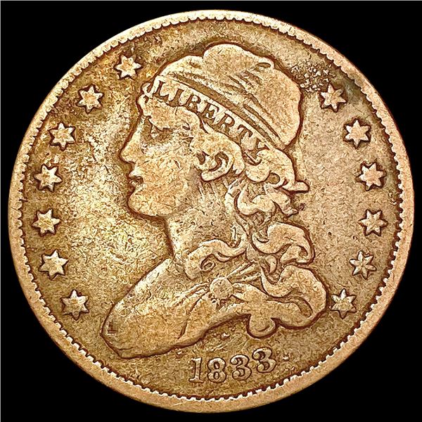 1833 Capped Bust Quarter LIGHTLY CIRCULATED