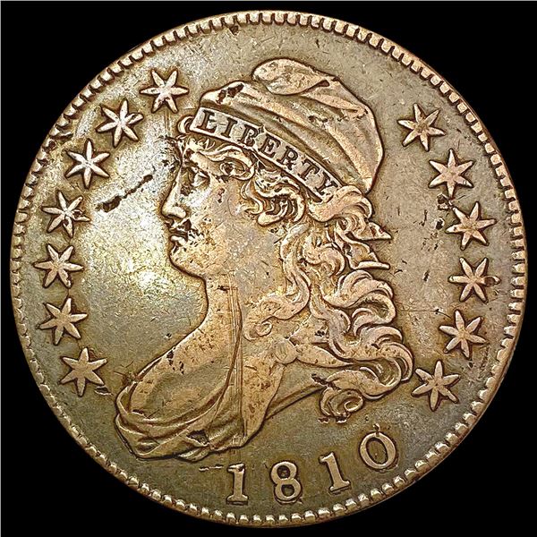 1810 Capped Bust Half Dollar NEARLY UNCIRCULATED
