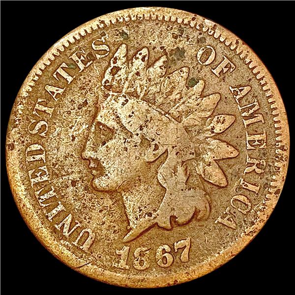1867 Indian Head Cent LIGHTLY CIRCULATED