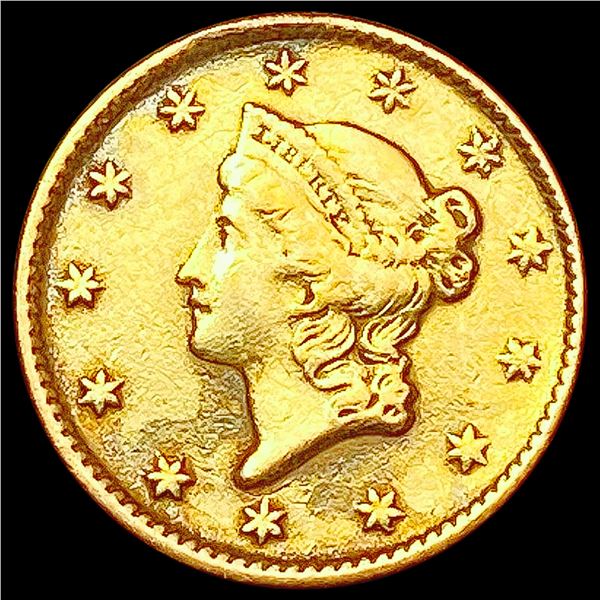 1853 Rare Gold Dollar NEARLY UNCIRCULATED
